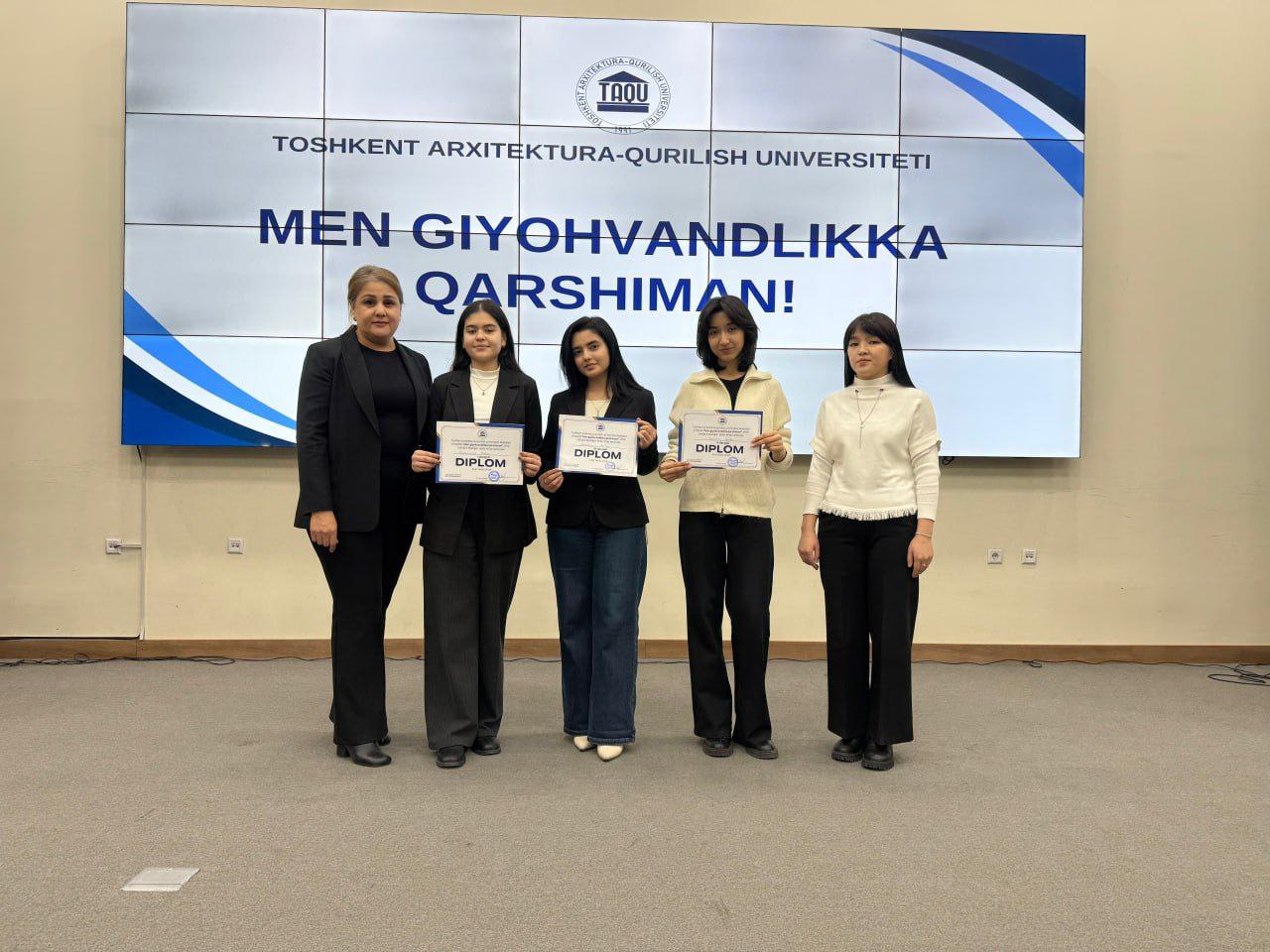 “Men giyohvandlikka qarshiman!” shiori ostida ijodiy ishlar tanlovi tashkil etildi